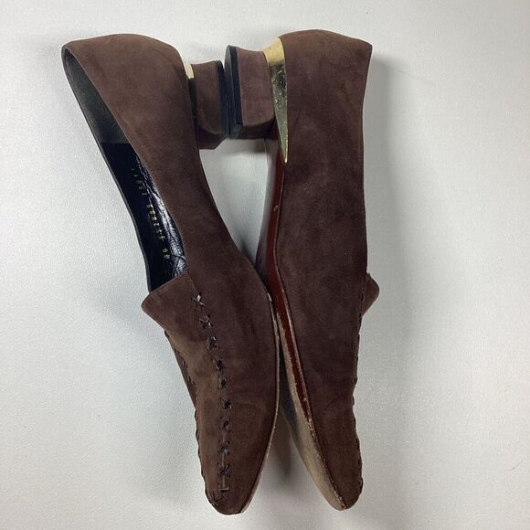 Bruno Magli‎ Suede low loafer in Brown - Picture 5 of 15